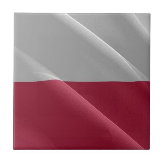zPL002 POLNISCH waving FLAG POLAND, Europa, Fliese (Vorderseite)