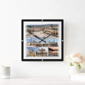 zPL004 KRAKOW, Polen, Europa, Quadratische Wanduhr (Zuhause)