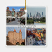 zPL006 WARSCHAU WARSZAWA, Polen, Europa, Keramikornament (Rückseite)