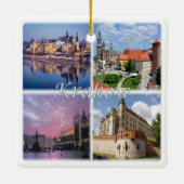 zPL009 KRAKOW, Polen, Europa, Keramikornament (Rückseite)