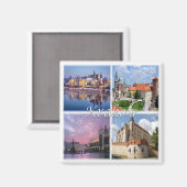 zPL009 KRAKOW, Polen, Europa, Kühlschrank Magnet (Vorderseite/Rückseite)