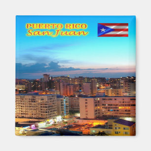 zPR007 PUERTO RICO, San Juan, Amerika, Kühlschrank Magnet