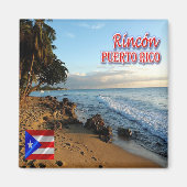 zPR013 RINCON, Puerto Rico, Amerika, Kühlschrank Magnet (Vorne)