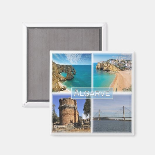 zPT006 THE ALGARVE, Portugal, Europa, Kühlschrank Magnet (Vorderseite/Rückseite)