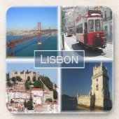 zPT007 LISBON, Portugal, Getränkeuntersetzer (Vorderseite)