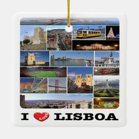 zPT018 LISBON "I Liebe", Portugal, Keramikornament (Rückseite)