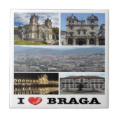 zPT023 BRAGA "I Liebe", Portugal, Europa, Fliese (Vorderseite)