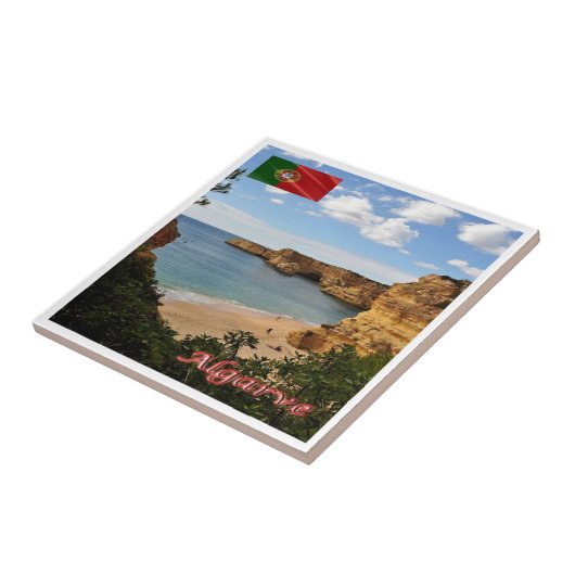 zPT027 ALGARVE Beach Marinha, Portugal, Fliese (Seite)