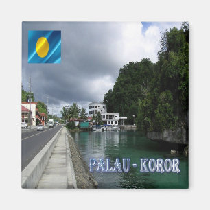 zPW005 KOROR, PALAU, Ocean - Palau - Koror - Palau Magnet