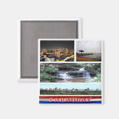 zPY003 PARAGUAY, Mosaik, Amerika, Kühlschrank Magnet (Vorderseite/Rückseite)