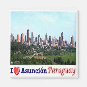 zPY008 Asunción I Liebe, Paraguay, Amerika, Kühlsc Magnet