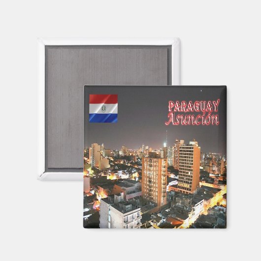 zPY009 ASUNCION, Paraguay, Amerika, Kühlschrank Magnet (Vorderseite/Rückseite)