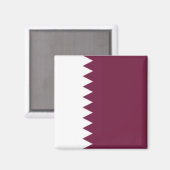 zQA001 Qatari FLAG Katar, Kühlschrank Magnet (Vorderseite/Rückseite)