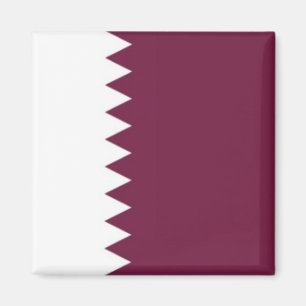 zQA001 Qatari FLAG Katar, Kühlschrank Magnet