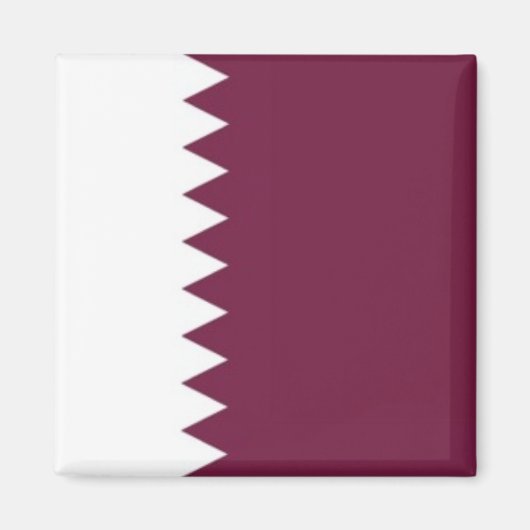 zQA001 Qatari FLAG Katar, Kühlschrank Magnet (Vorne)