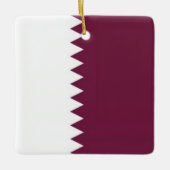 zQA001 Qatari FLAG Qatar, Keramikornament (Vorderseite)