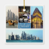 zQA003-Mosaik aus QATAR, Asien, Keramikornament (Rückseite)