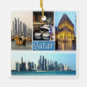 zQA003-Mosaik aus QATAR, Asien, Keramikornament (Vorderseite)