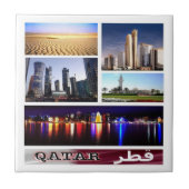 zQA004 Potpourri von QATAR, Asien, Fliese (Vorderseite)