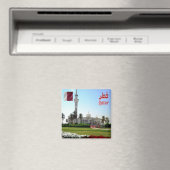 zQA005 Moschee in Katar, Asien, Kühlschrank Magnet (In Situ (Geschirrspüler))