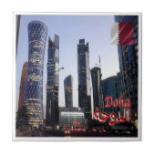 zQA007 TORNADO & PALM TOWER in Doha, Katar, Fliese (Vorderseite)