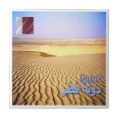 zQA008 Wüste in QATAR, Asien, Fliese (Vorderseite)