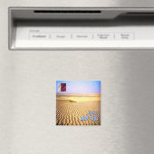 zQA008 Wüste in QATAR, Asien, Kühlschrank Magnet (In Situ (Geschirrspüler))