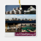 zQA010 Mosaik von DOHA, Katar, Asien, Keramikornament (Vorderseite)