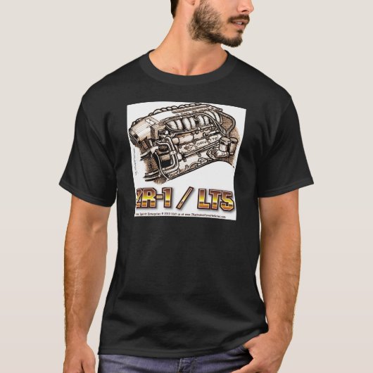 ZR1 LT5 Korvette Motor T-Shirt (Vorderseite)