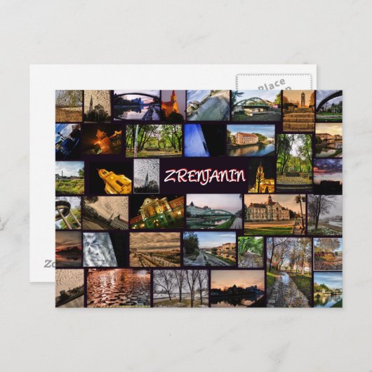 Zrenjanin Postkarte (Vorne/Hinten)