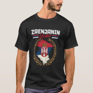 Zrenjanin Serbien Reise serbische Flagge Karte Srb T-Shirt