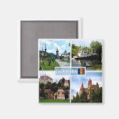 zRO003 ROMANIA, Europa, Fridge Magnet (Vorderseite/Rückseite)