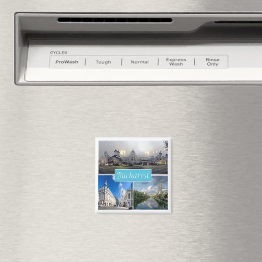 zRO004 BUCHAREST, Rumänien, Kühlschrank Magnet (In Situ (Geschirrspüler))