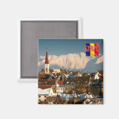 zRO006 SIBIU Panorama, Rumänien, Europa, Kühlschra Magnet (Vorderseite/Rückseite)