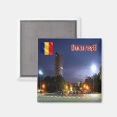zRO009 BUCHAREST, Romania, Europe, Fridge Magnet (Vorderseite/Rückseite)