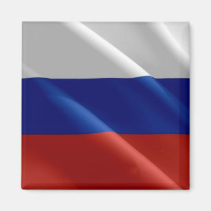 zRU002 RUSSISCHE WELLENFLAG RUSSLAND, Kühlschrank Magnet