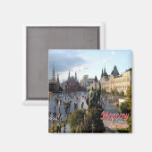 ZRU016 MOSKAU RED SQUARE, Russland, Europa, Kühlsc Magnet (Vorderseite/Rückseite)