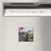 zRU019 MOSKAU RED SQUARE FLAG URSS, Russland, Kühl Magnet (In Situ (Geschirrspüler))