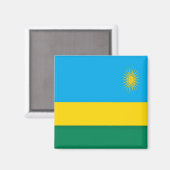 zRW001 RWANDA Flag, Afrika, Kühlschrank Magnet (Vorderseite/Rückseite)