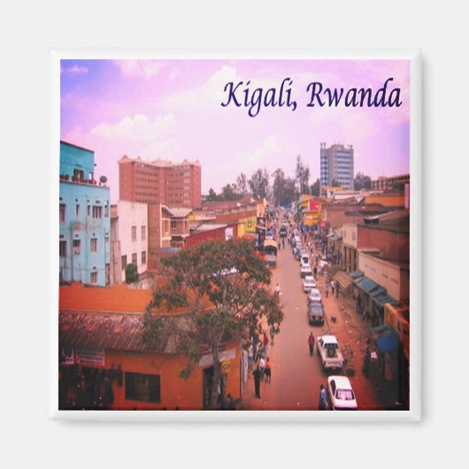 zRW005 KIGALI, Ruanda, Afrika, Kühlschrank Magnet (Vorne)