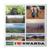 zRW011 RWANDA I Liebe, Mosaik, Afrika, Fliese (Vorderseite)