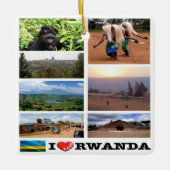 zRW011 RWANDA I Liebe, Mosaik, Afrika, Keramikornament (Vorderseite)