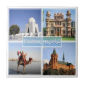 zSA007 KARACHI, Saudi-Arabien, Asien, Fliese (Vorderseite)