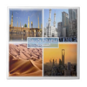 zSA008 MEDINA Moschee des Propheten, Saudi-Arabien Fliese (Vorderseite)