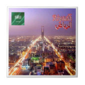 zSA019 Panorama von RIYADH, Saudi-Arabien, Fliese (Vorderseite)