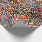 Zsa Zsa Paisley Wrapping Paper Geschenkpapier (Ecke)