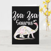 Zsa Zsa Saurus Oma Muttertag Erntedankfest C Karte (Gelbe Blume)