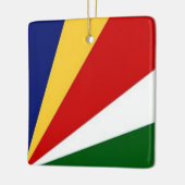 zSC001 SEYCHELLES, Flag, Afrika, Keramikornament (Links)