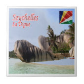 zSC003 SEYCHELLES, La Digue, Afrika, Fliese (Vorderseite)