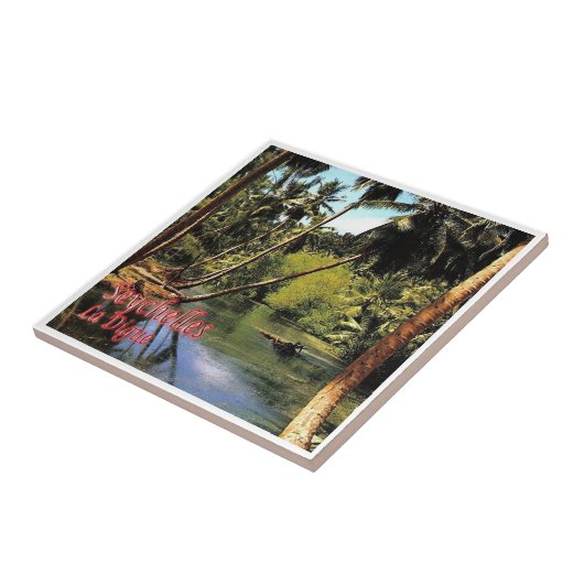 zSC005 SEYCHELLES, La Digue, Afrika, Fliese (Seite)